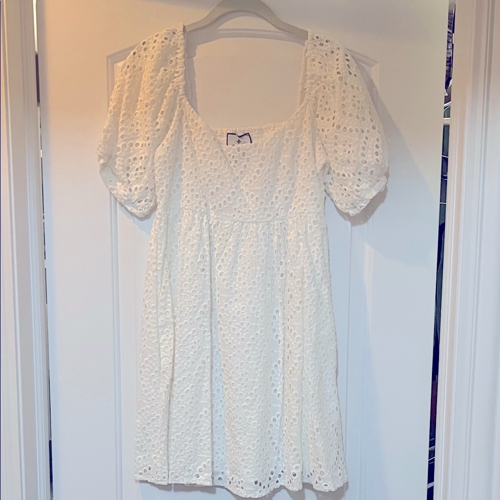 Tuckernuck White Eyelet Mini Dress